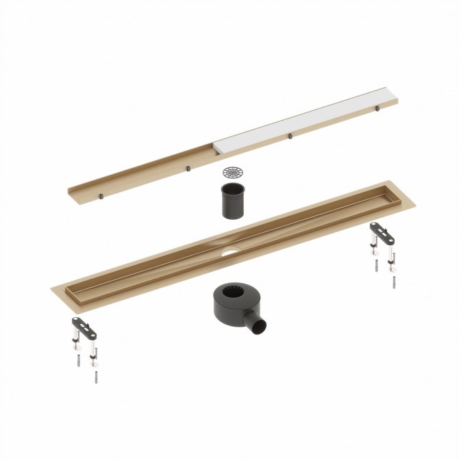 Душевой лоток Drain System 900 двусторонней панелью «Plate» под плитку 0585310295 - фото 123633