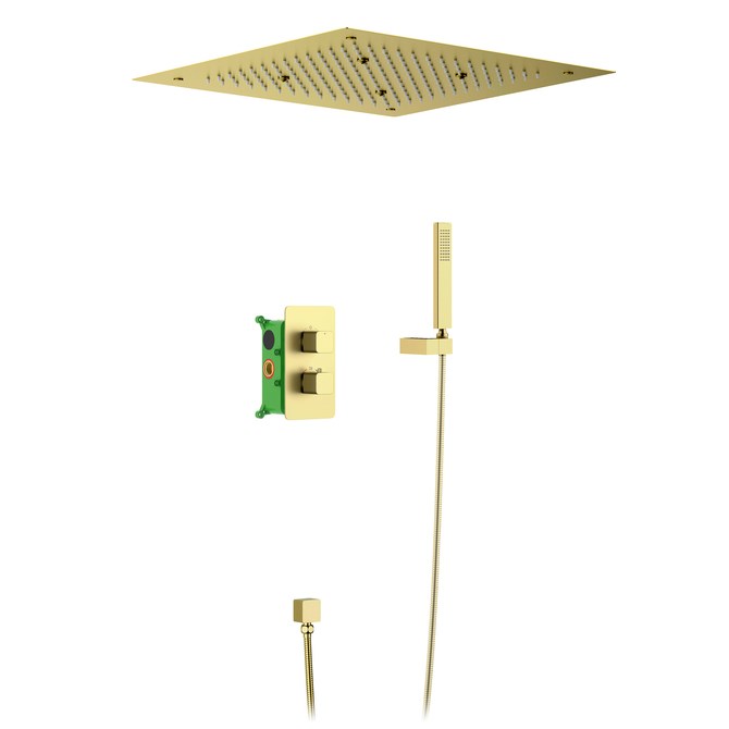 Душевая система встроенная с термостатом Petruma SX-5029/17SM Золото матовое 233853538 - фото 126665