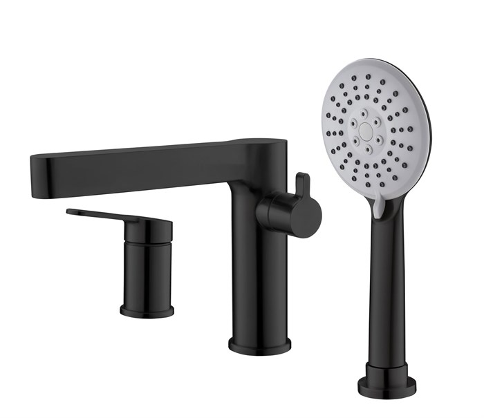 Смеситель на борт ванны BelBagno DELTA DEL-BVD3-NERO DEL-BVD3-NERO - фото 126925