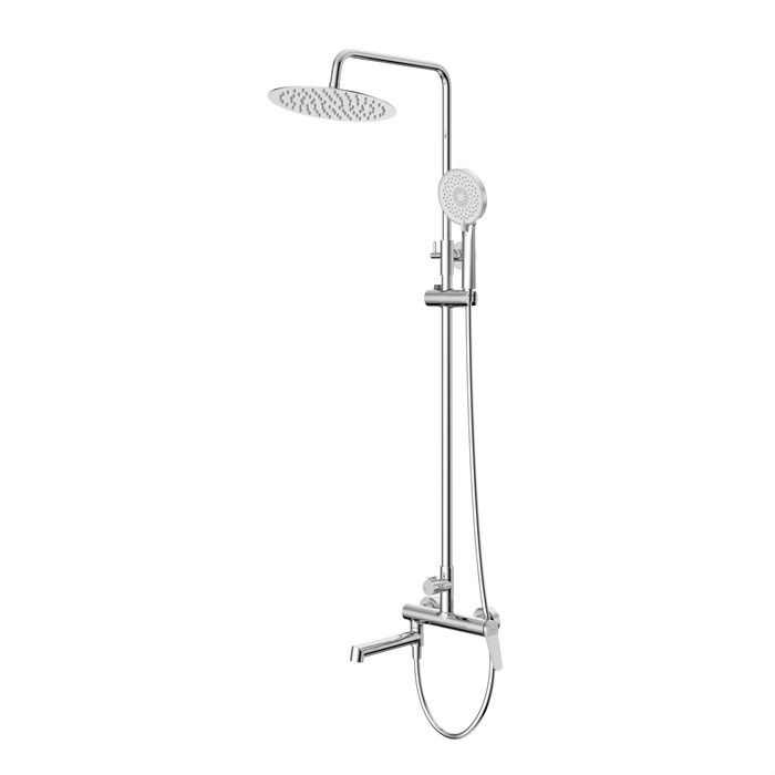 Душевая стойка со смесителем и изливом BelBagno UNIQUE-VSCM-CRM UNIQUE-VSCM-CRM - фото 127092