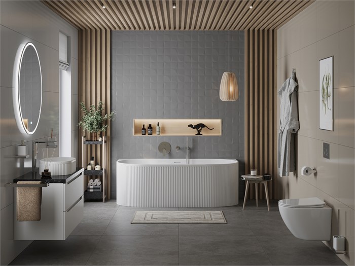 Акриловая ванна BELBAGNO BB412-1700-800-MATT, пристенная, белая матовая BB412-1700-800-MATT - фото 128559