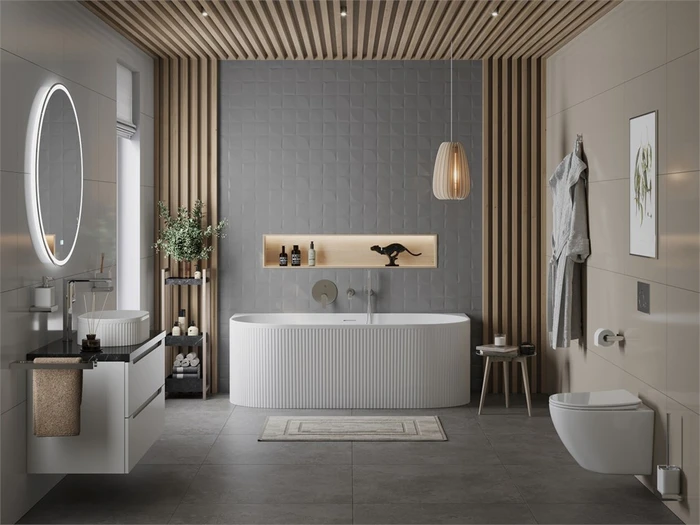 Акриловая ванна BELBAGNO BB412-1700-800-MATT, пристенная, белая матовая BB412-1700-800-MATT