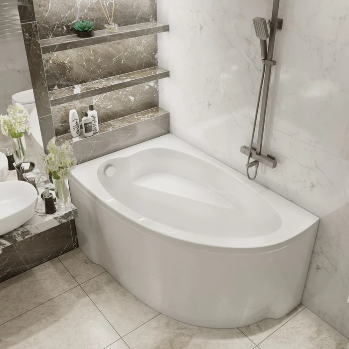Комплект Акриловая ванна TIMO IVA1595L 150*95*70+Каркас + Слив-перелив+Гидромассаж 6 форсунок+Гидромассаж спины 3 форсунки+Хромотерапия+Фронтальная панель IVA1595L-KTIVA15-SPV1505-T-CM-T-BM-T-CT-FPIVA15L