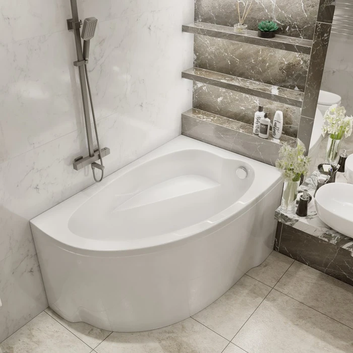 Комплект Акриловая ванна TIMO IVA1595R 150*95*70+Каркас + Слив-перелив+Гидромассаж 6 форсунок+Гидромассаж спины 3 форсунки+Хромотерапия IVA1595R-KTIVA15-SPV1505-T-CM-T-BM-T-CT