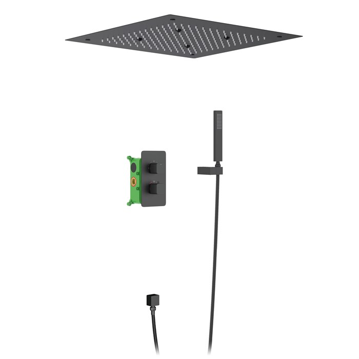 Душевая система встроенная с термостатом Timo Petruma SX-5029/03SM черный SX-5029/03SM - фото 134526