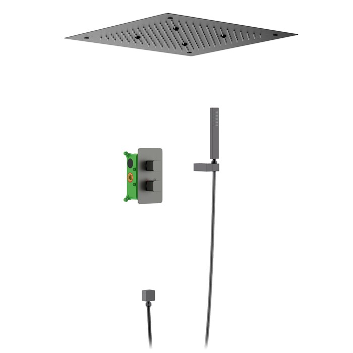 Душевая система встроенная с термостатом Timo Petruma SX-5029/18SM черное золото SX-5029/18SM - фото 134543