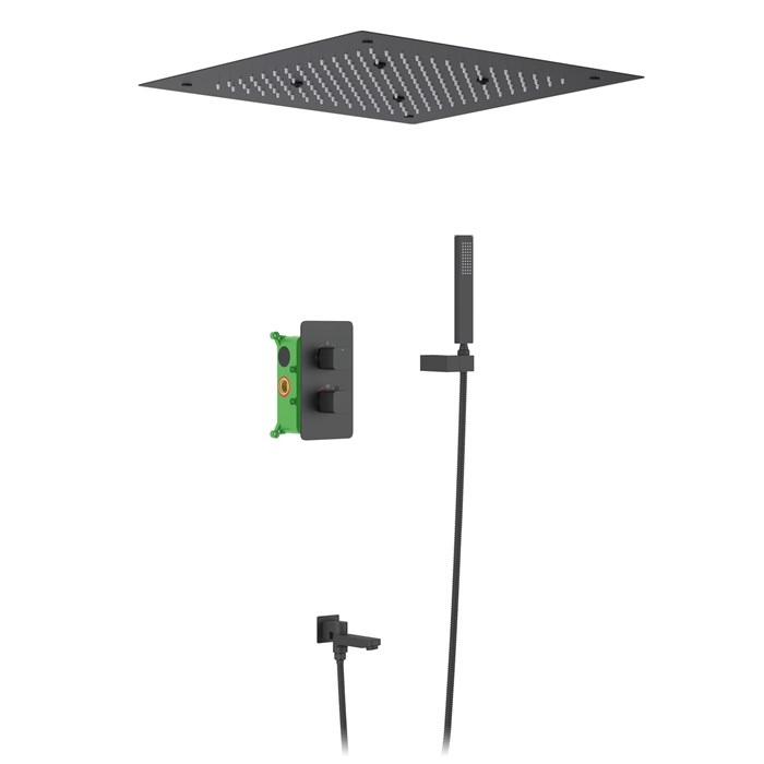 Душевая система встроенная с термостатом Timo Petruma SX-5019/03SM черный SX-5019/03SM - фото 134553