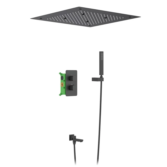 Душевая система встроенная с термостатом Timo Petruma (SX-5019/03SM) черный SX-5019/03SM