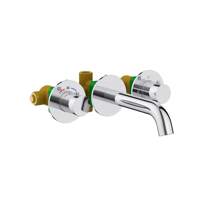 Смеситель для раковины встроенный с термостатом Timo Saona хром (2381/00SM) 2381/00SM