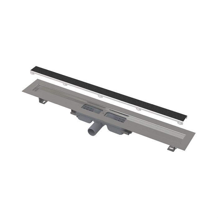 Alcaplast  APZ115 Водоотводящий желоб без порогов с решеткой под кладку камня Marble Low  APZ115-300 APZ115-300 - фото 138116