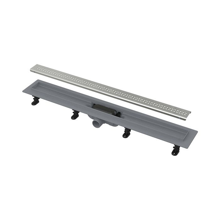 Alcaplast  APZ9 Simple Водоотводящий желоб с порогами для перфорированной решетки 850 мм  AG100201850 AG100201850 - фото 138182