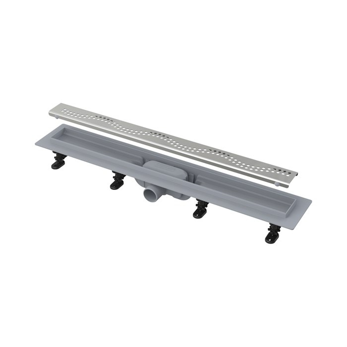 Alcaplast  APZ8 Simple Водоотводящий желоб с порогами для перфорированной решетки  AG100101650 AG100101650 - фото 138189