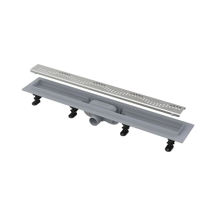 APZ8-650M Simple - Водоотводящий желоб с порогами для перфорированной решетки.ALCADRAIN AG100101650