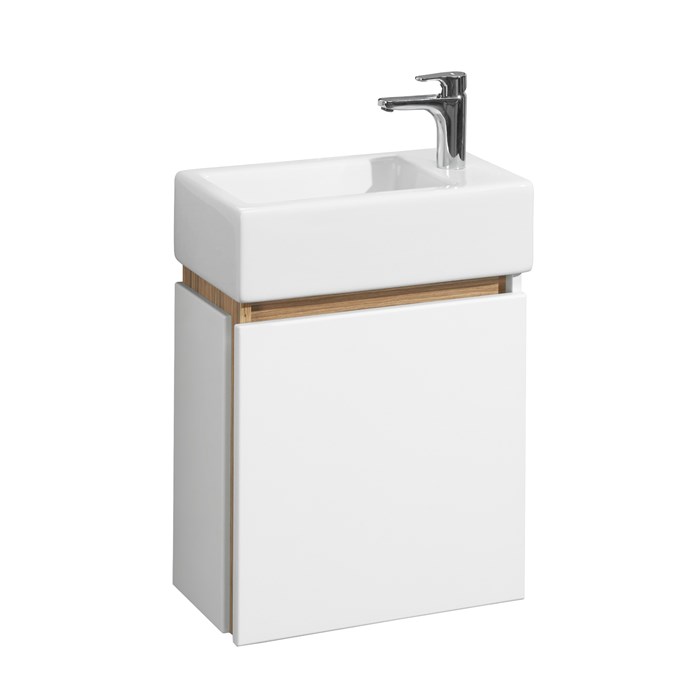 Тумба с раковиной AQUATON Эклипс М левая + Эрис 46 1A1728K1EK49L - фото 142468