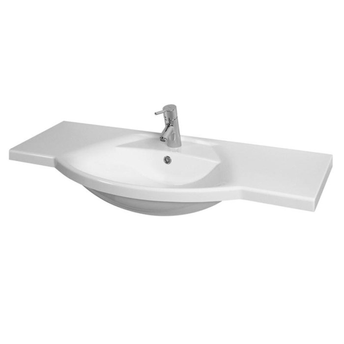 Раковина в ванную из литого мрамора AQUATON Лацио 110 1A701931LC010 - фото 143461