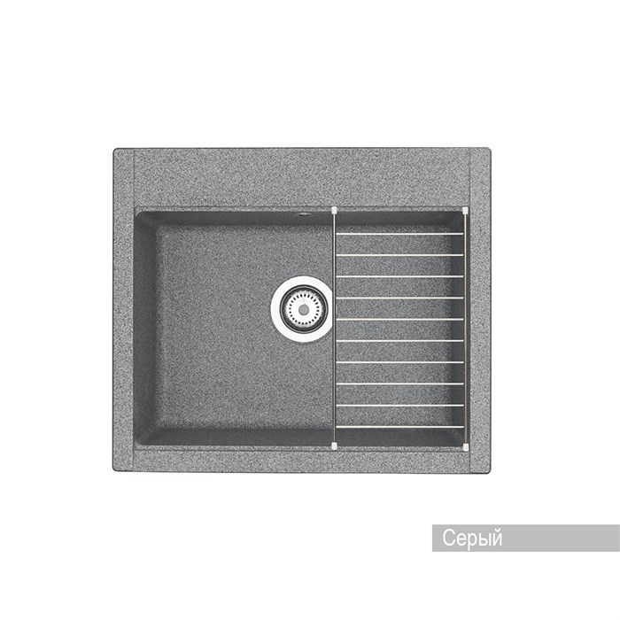 Кухонная мойка AQUATON Делия 60 Серый 1A715232LD230 - фото 145708