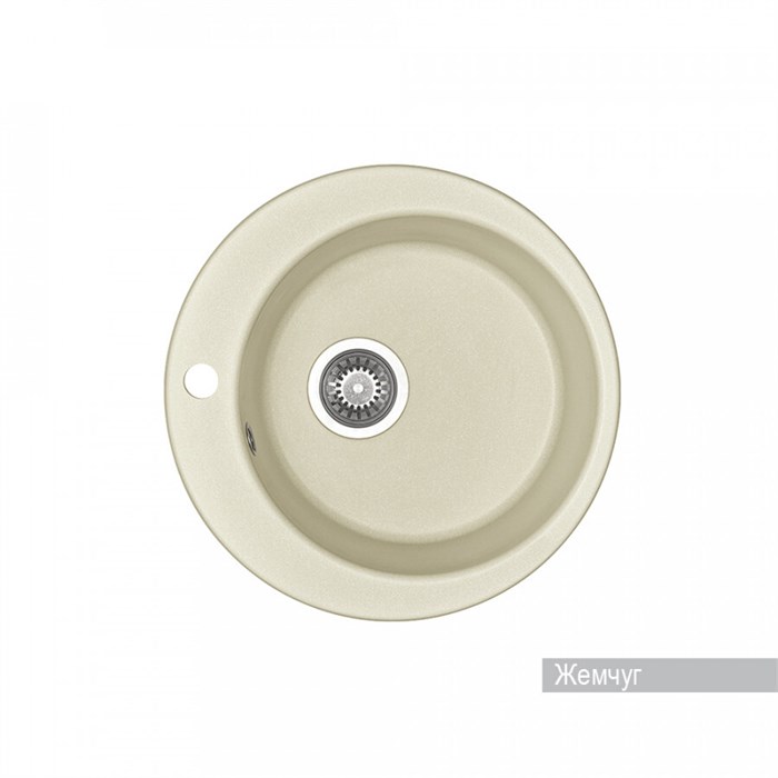 Кухонная мойка AQUATON Иверия 48 Жемчуг 1A711032IV240 - фото 145875