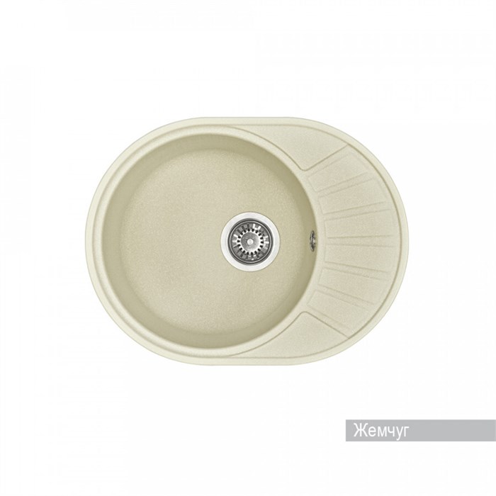 Кухонная мойка AQUATON Чезана 57 Жемчуг 1A711232CS240 - фото 146014