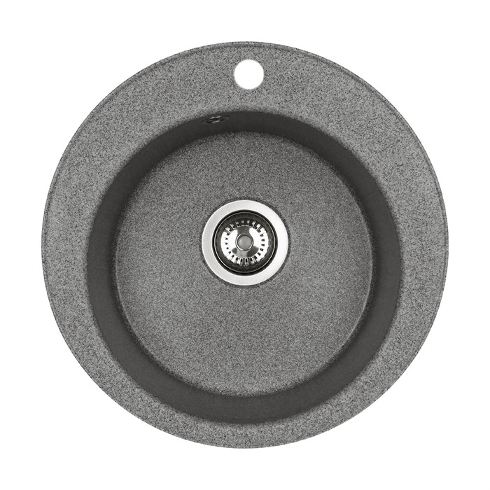 Мойка кухонная ШЕЛЛИ 50, круглая, серый 1A734732SS230 - фото 146042