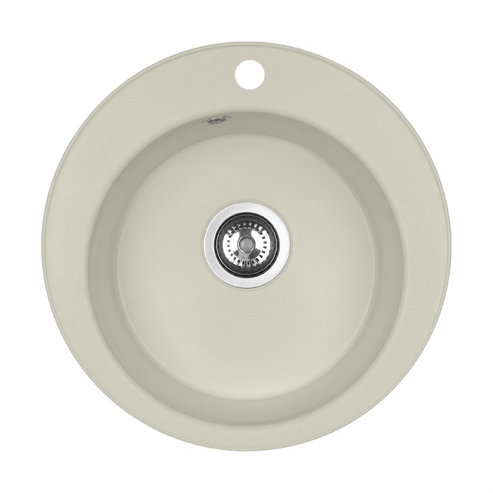 Мойка кухонная ШЕЛЛИ 50, круглая, жемчуг 1A734732SS240 - фото 146052