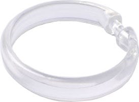 Набор колец для шторы в ванную комнату IDDIS Transparent (RID010P) RID010P - фото 146365