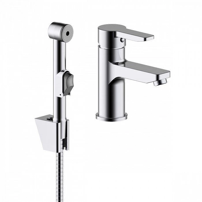 Смеситель для раковины с гигеническим душем IDDIS Sena (SENSB00i08) SENSB00i08