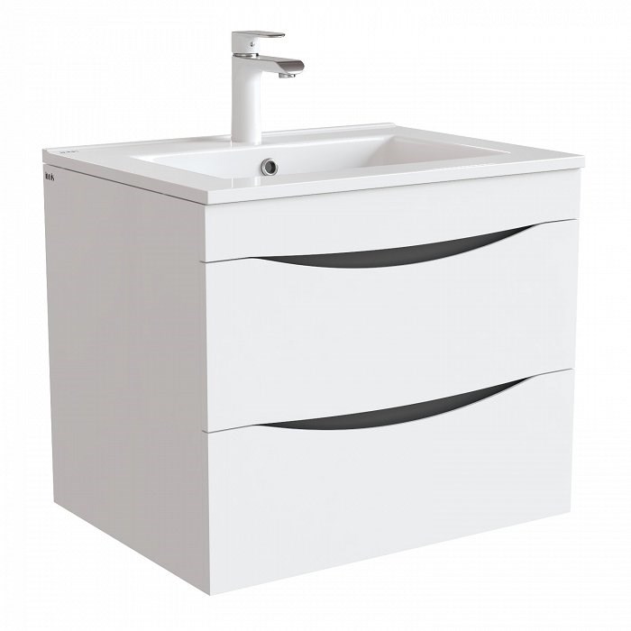 Тумба с раковиной IDDIS Cloud 60 подвесная белая (CLO60W0i95K) CLO60W0i95K - фото 146474