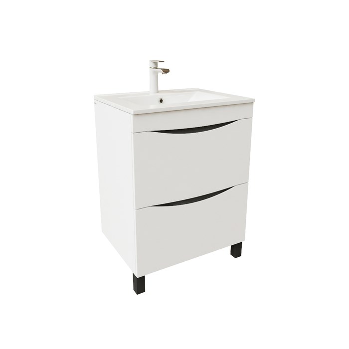 Тумба с раковиной Iddis  Cloud белая,  60 см (CLO60WFi95K) CLO60WFi95K - фото 146704