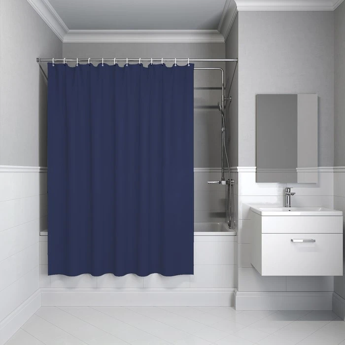 Штора IDDIS для ванной 200x180 см темно-синий PE (P05PE18i11) P05PE18i11
