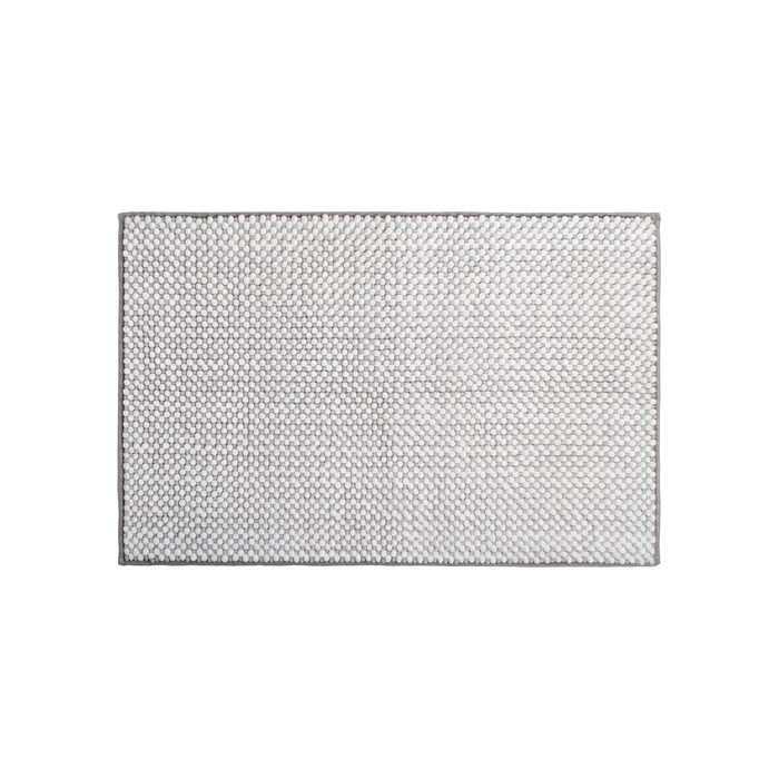 Коврик для ванной комнаты, 50x80 см, шенилл, серый, IDDIS (BC01P58i12) BC01P58i12 - фото 147128