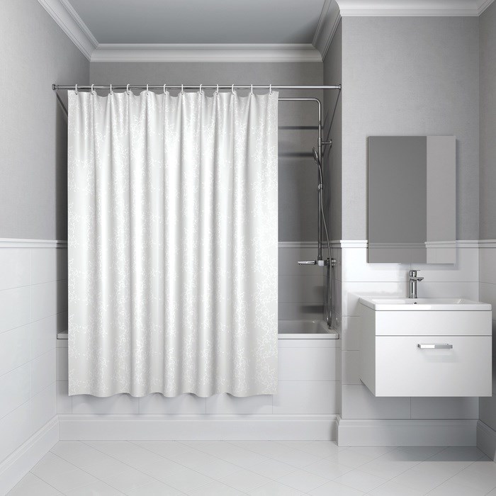 Штора для ванной IDDIS Base 200x240 см, Полиэстер (BD05P24i11) BD05P24i11 - фото 147195