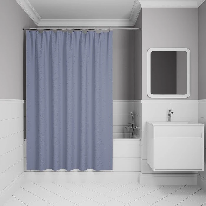 Штора для ванной IDDIS Base 200x240 см, Полиэстер (BD03P24i11) BD03P24i11