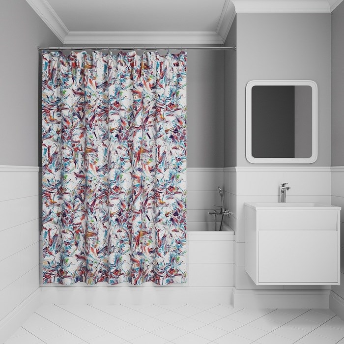 Штора для ванной IDDIS Base 200x180 см, Полиэстер (BX05P18i11) BX05P18i11 - фото 147200