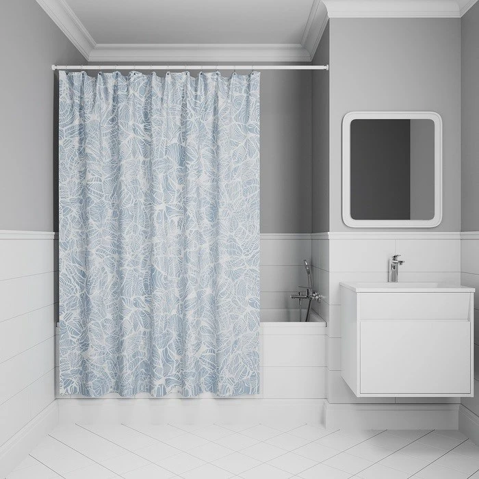 Штора для ванной IDDIS Base 200x180 см, Полиэстер (BX03P18i11) BX03P18i11