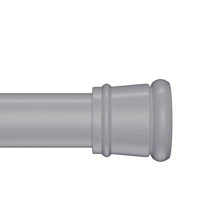 Карниз для ванной комнаты IDDIS Elegante 110-200 см, серый матовый (SRC0120i14) SRC0120i14 - фото 147410