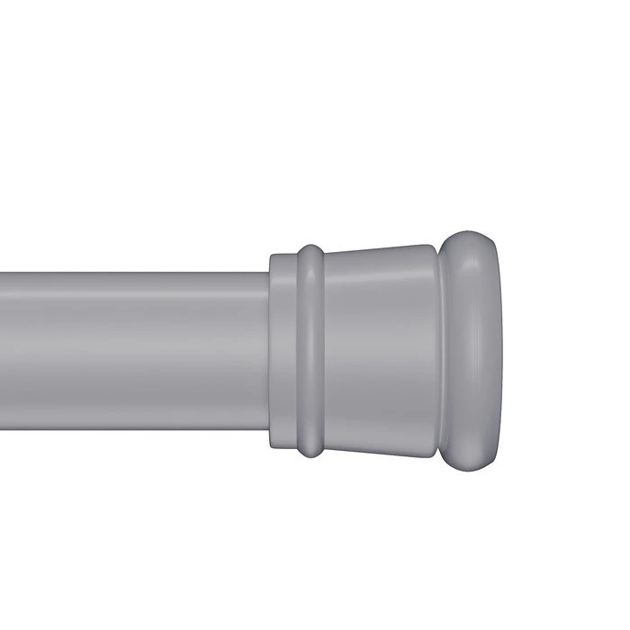 Карниз для ванной комнаты IDDIS Elegante 110-200 см, серый матовый (SRC0120i14) SRC0120i14