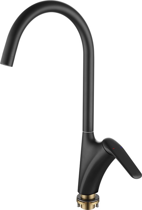 Смеситель для кухни RUSH Nevis, черный (NE1735-22Black) NE1735-22black - фото 148083
