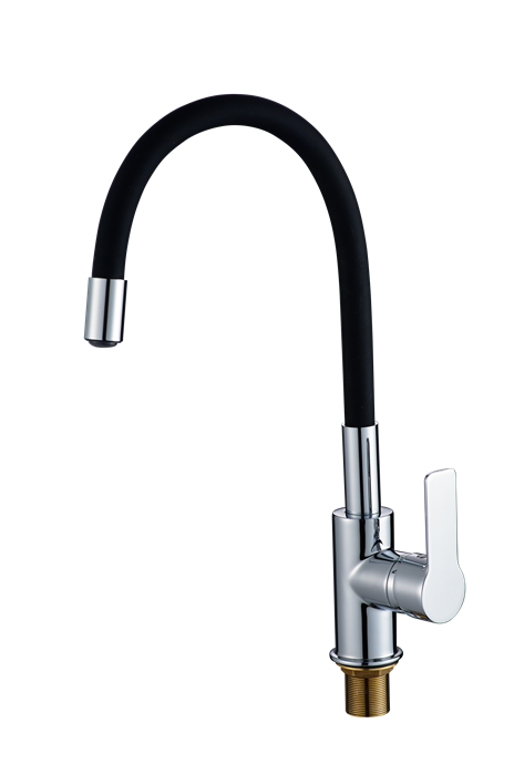 Смеситель для кухонной мойки с гибким изливом RUSH Siple (SI7335-60Black) SI7335-60Black - фото 148109