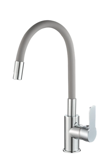 Смеситель для кухонной мойки с гибким изливом RUSH Siple (SI7335-60Grey) SI7335-60Grey