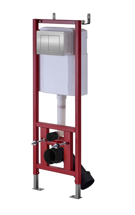 Инсталляция с клавишей хром D&K 400*165*1160мм (DI8140116) DI8140116 - фото 148269