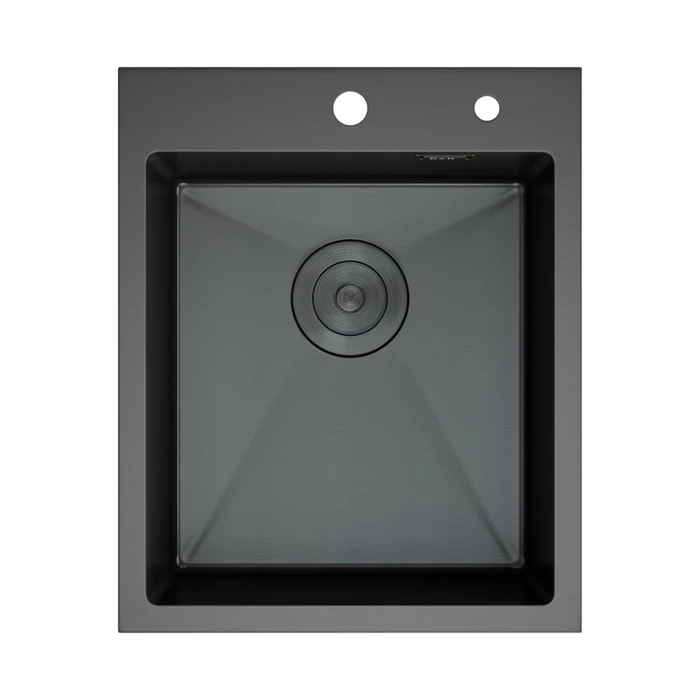 Кухонная мойка D&K нержавеющая сталь графит (DKS415006) DKS415006