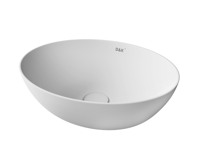 Раковина накладная DK Matrix 410*335*145мм, матовый белый (DT1390708) DT1390708 - фото 148323