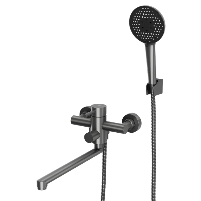 Смеситель для ванны с длинным поворотным изливом RUSH Melos (SUS1101-51Grey) SUS1101-51Grey