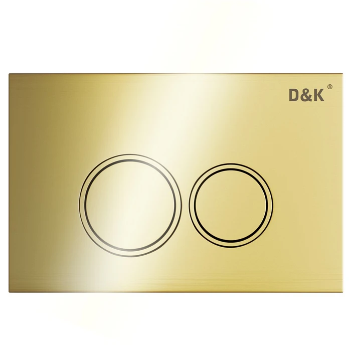 Клавиша смыва D&K Bayern DB1529007.2 (арт.инсталл DI8050127), золото глянец (DB1529007.2) DB1529007.2