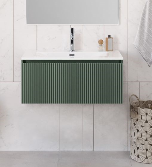 Тумба с раковиной подвесная BelBagno UNO-800-1C-SO-VO Еловый матовый, раковина белая BB-8099-80 12979 - фото 150109