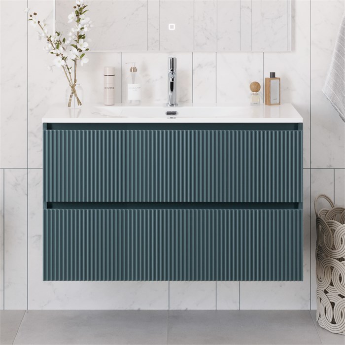 Тумба с раковиной подвесная BelBagno UNO-1200-2C-SO-AO Голубой матовый, раковина белая BB-8099-120 12788 - фото 150988