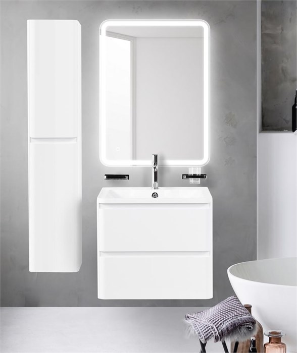 Тумба подвесная с раковиной BelBagno ALBANO-700-2C-SO-BL 9947 - фото 151539