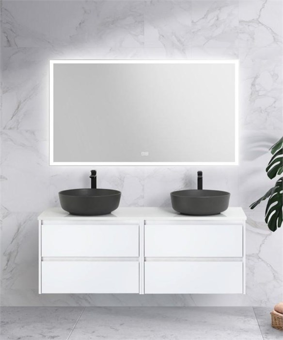 Мебель для ванной комнаты со столешницей BelBagno KRAFT-1400 Bianco Opaco 9387 - фото 151736