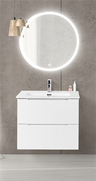 Тумба подвесная с раковиной BelBagno ETNA39-700/390-2C-SO-BL-P+BB700/390ETL 5309 - фото 151838
