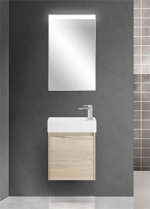 Тумба подвесная левосторонняя под раковину BelBagno KRAFT MINI-500/260-1A-SO-RGB-L 9407 - фото 151931